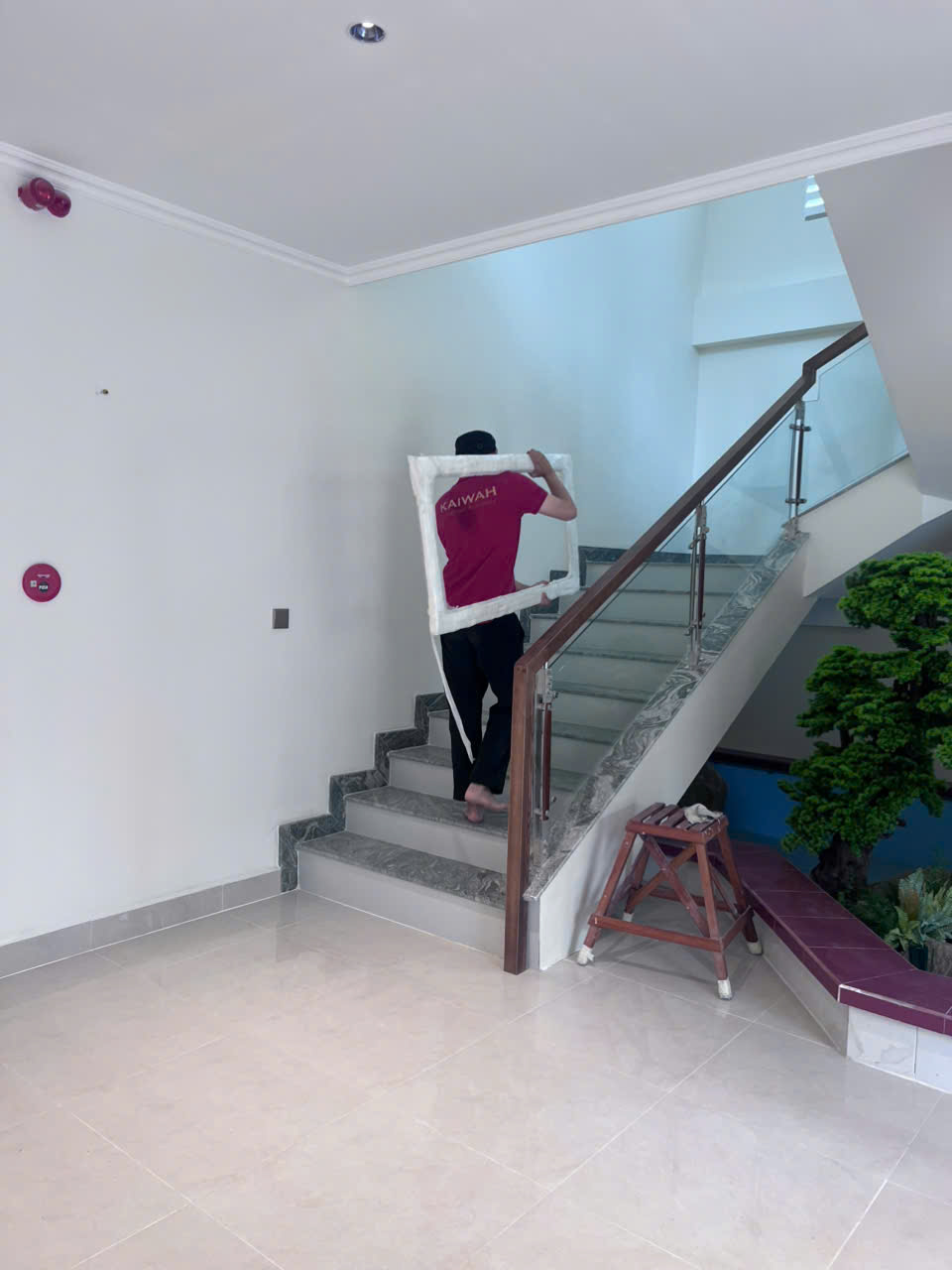Nhà tắm sau khi được lắp đặt hoàn thiện